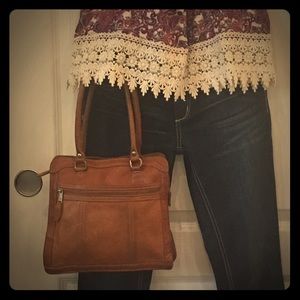 Vintage Brown Leather Purse