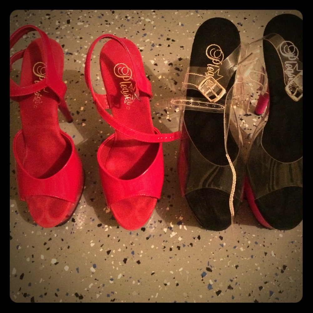 ❌NOT FOR SALE❌ Two pairs of Pleaser heels!