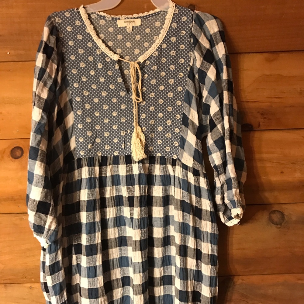 Boutique Umgee checkered tunic