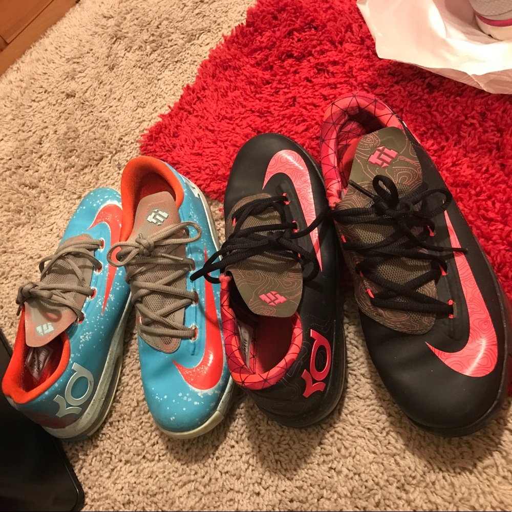 Both KD 6s. Size 8 in women, 6.5 in men. $100 both