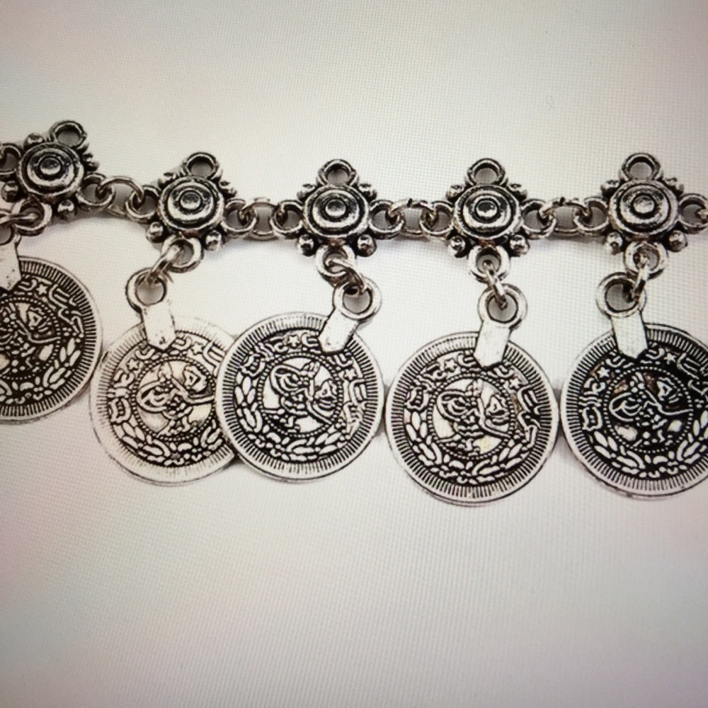 Boho Tribal Ethnic Gypsy Coin Belt Fashion Fun - Picture 5 of 7