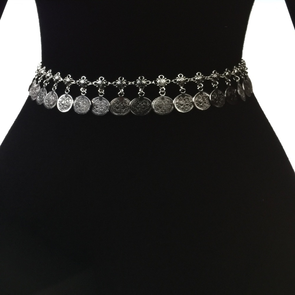 Boho Tribal Ethnic Gypsy Coin Belt Fashion Fun - Picture 3 of 7