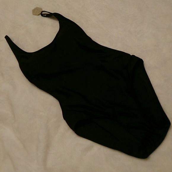 Sexy One Piece Swimsuit - Plunge Back NWT - Picture 2 of 5