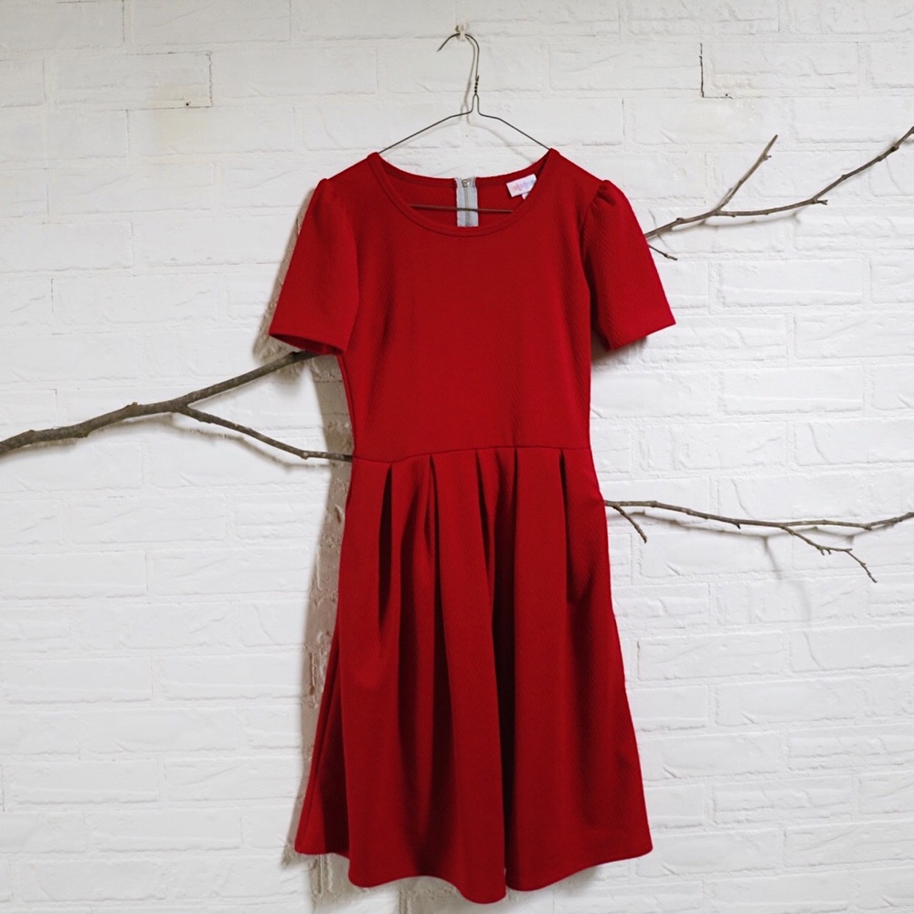 Crimson red XS Amelia Lularoe dress