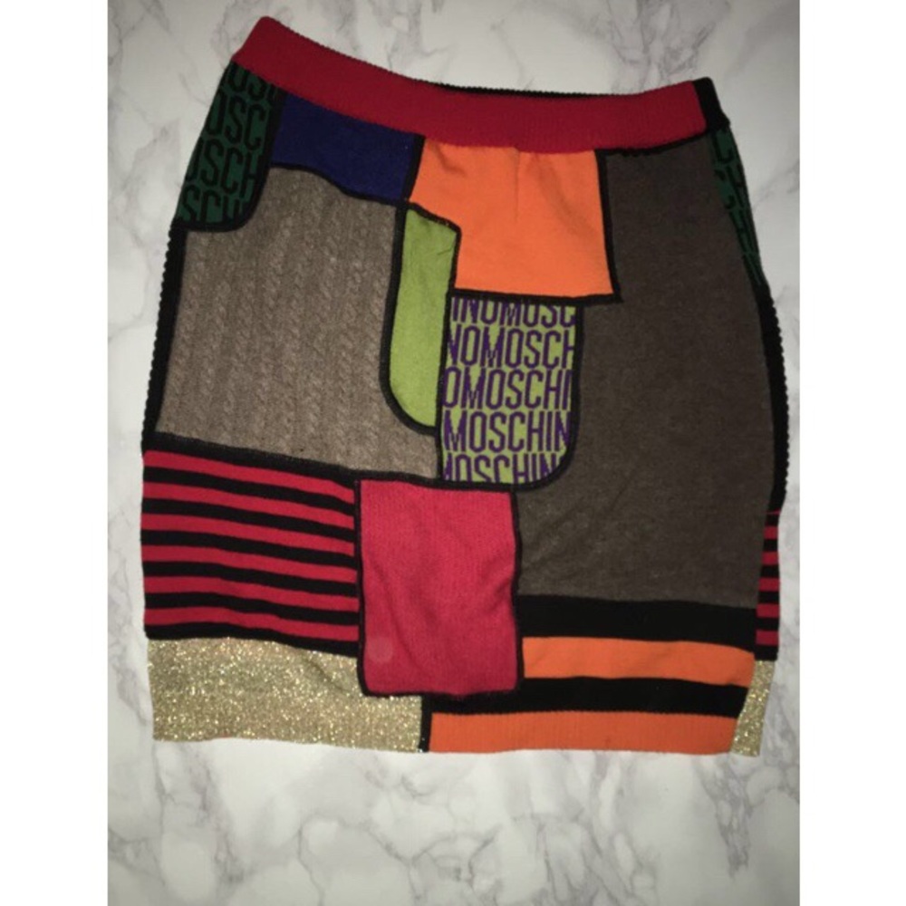 Moschino Patchwork skirt