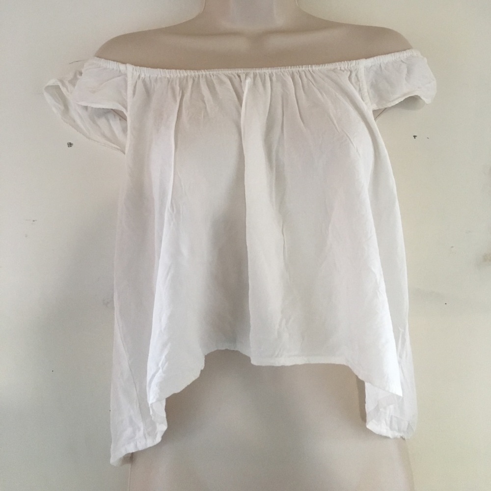 Cute white off the shoulder top