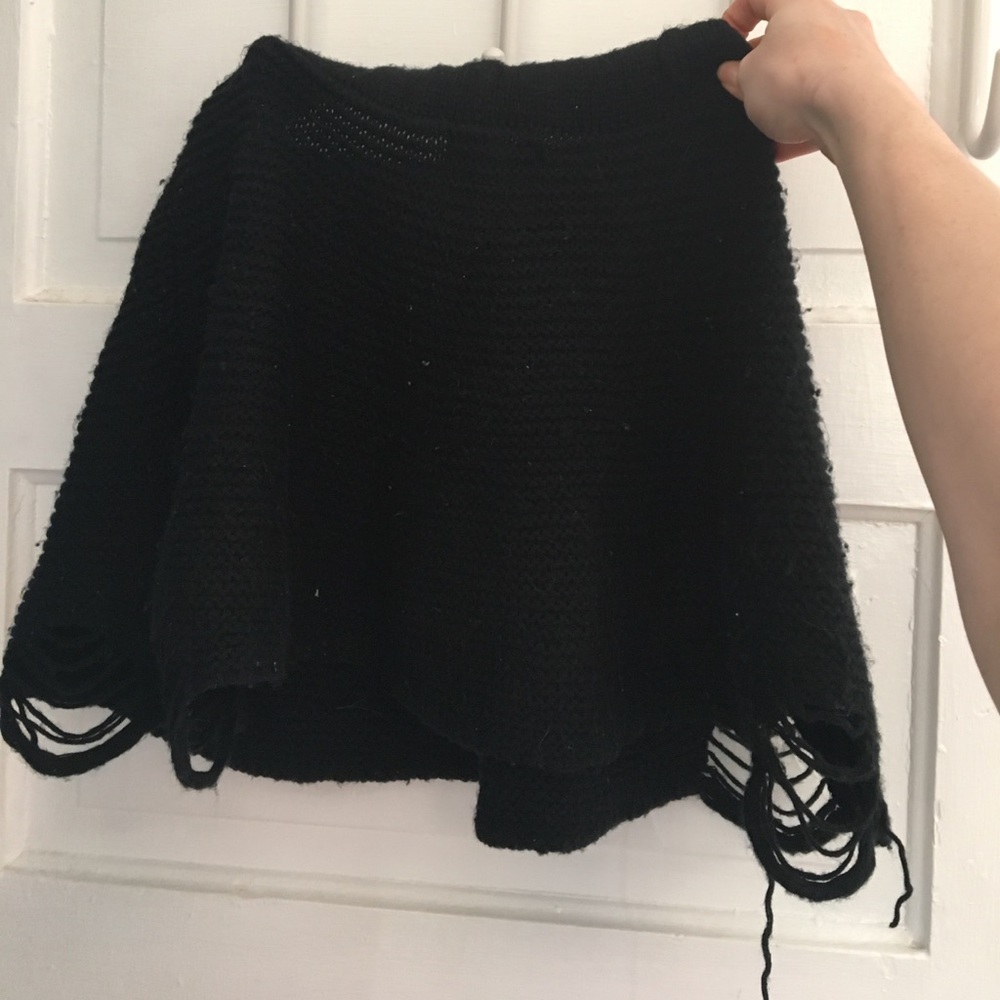 Authentic UNIF Hardy knit mini skirt