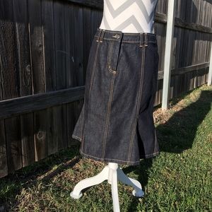 {The Limited} Trumpet dark jean skirt