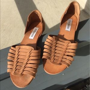 Steve Madden Felicite Cognac Nubuck Sandals