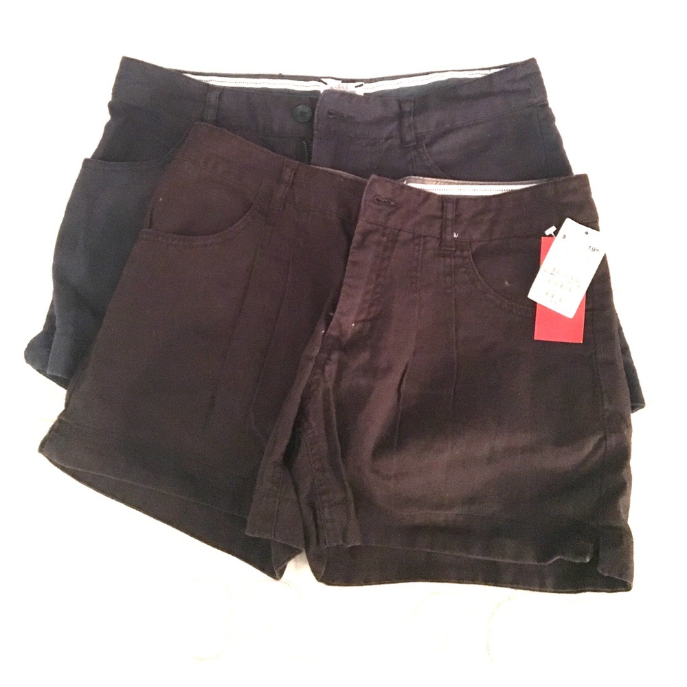 2 pairs of H&M Pleated Shorts NWT