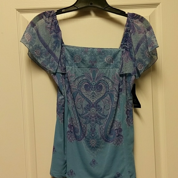 INC Short Sleeve Blouse - Picture 1 of 2