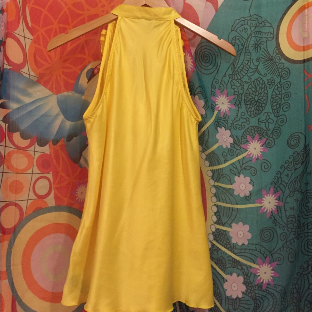 Yellow Ruffled Tank - Picture 2 of 2