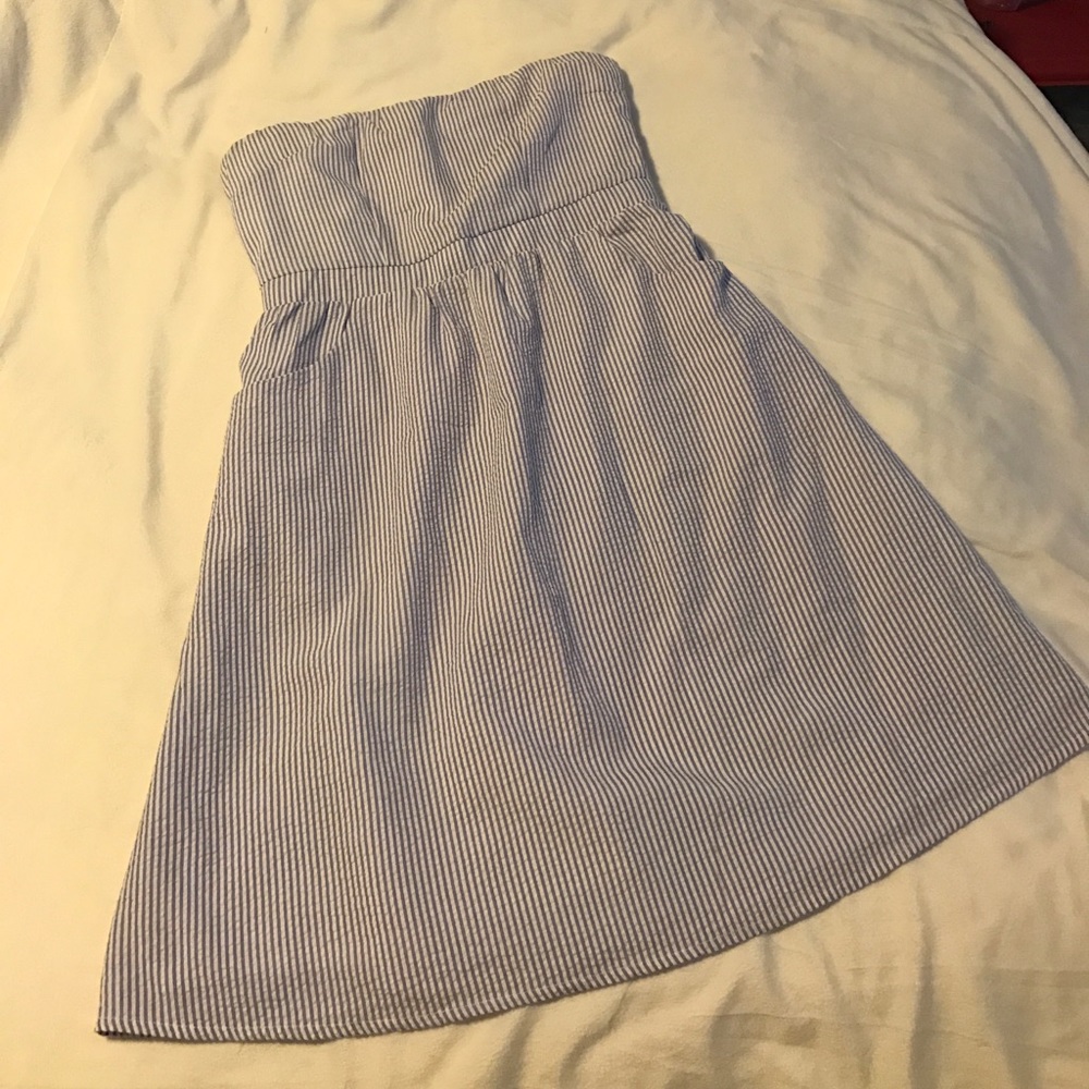 Francesca's strapless mini dress!