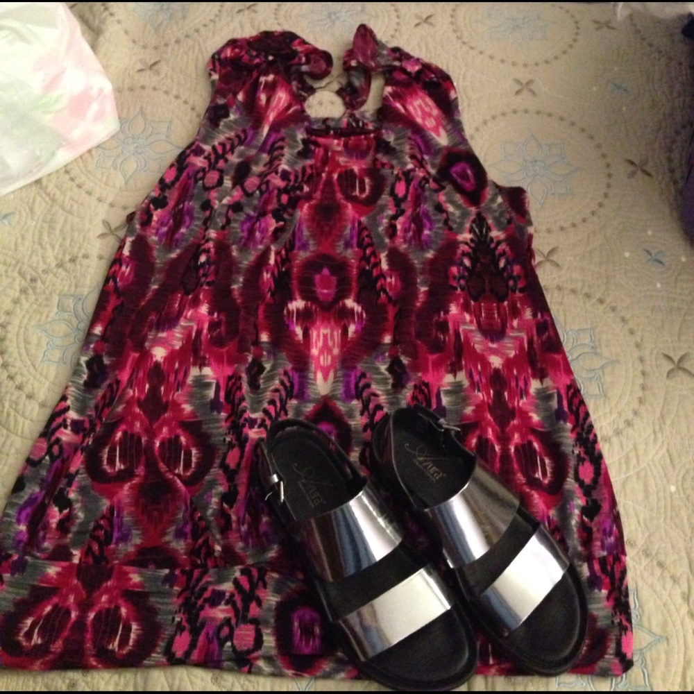 Racerback beach coverup , dress, tunic