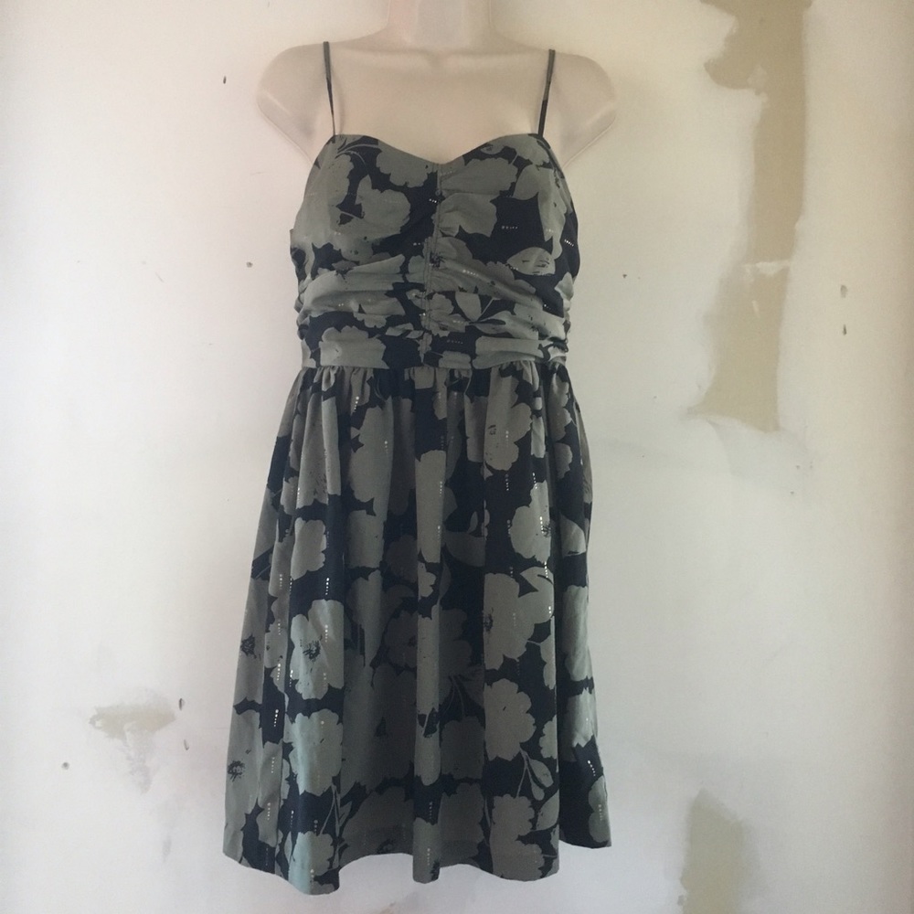 •Green and black Vacation dress•