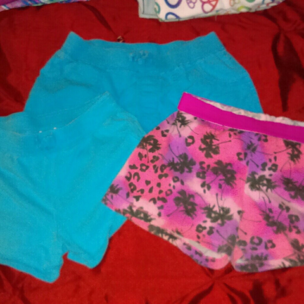 Set of three pairs of shorts girls size large10/12