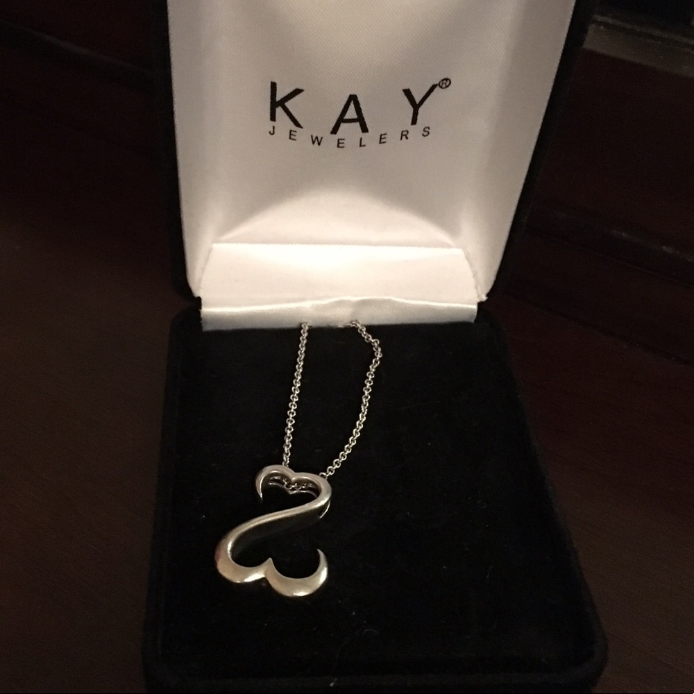Silver Open Heart by Kay Jewelers