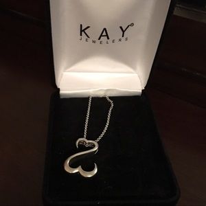 Silver Open Heart by Kay Jewelers