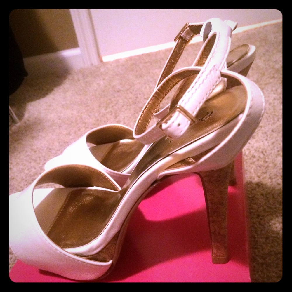 White high heels
