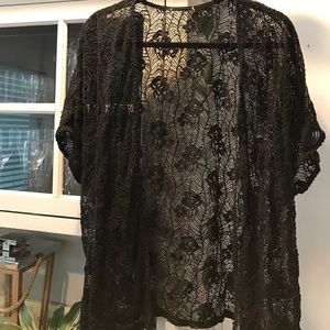 Black Lace Cardigan