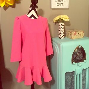 Chic-wish Pink Peplum Dress