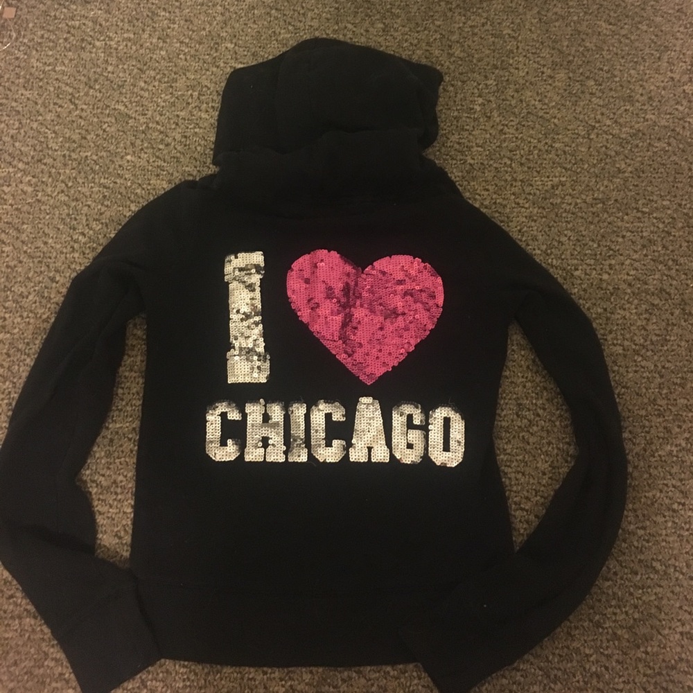 Vs pink I heart Chicago zip up!