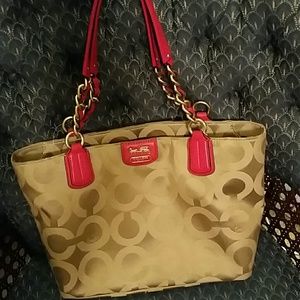 Coach Madison OP Art Sateen handbag