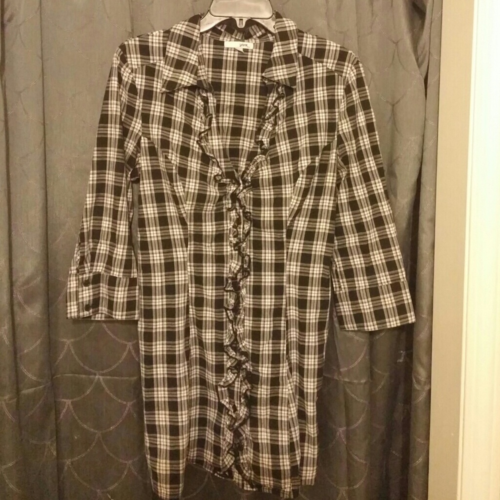 Plaid shirt/dress