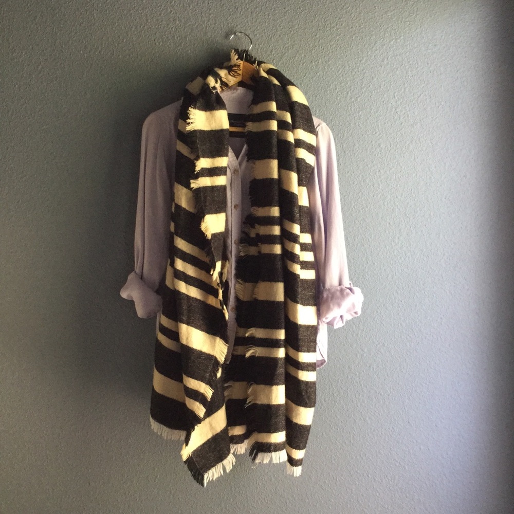 Striped Blanket Scarf
