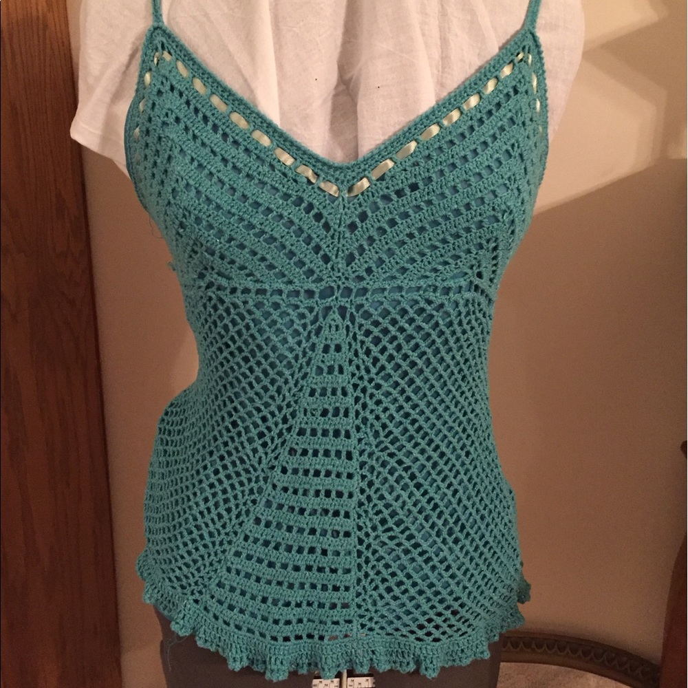 Crocheted tank top