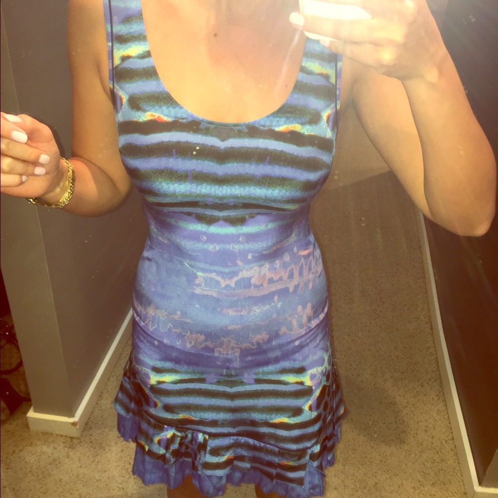 Roberto cavalli blue dress