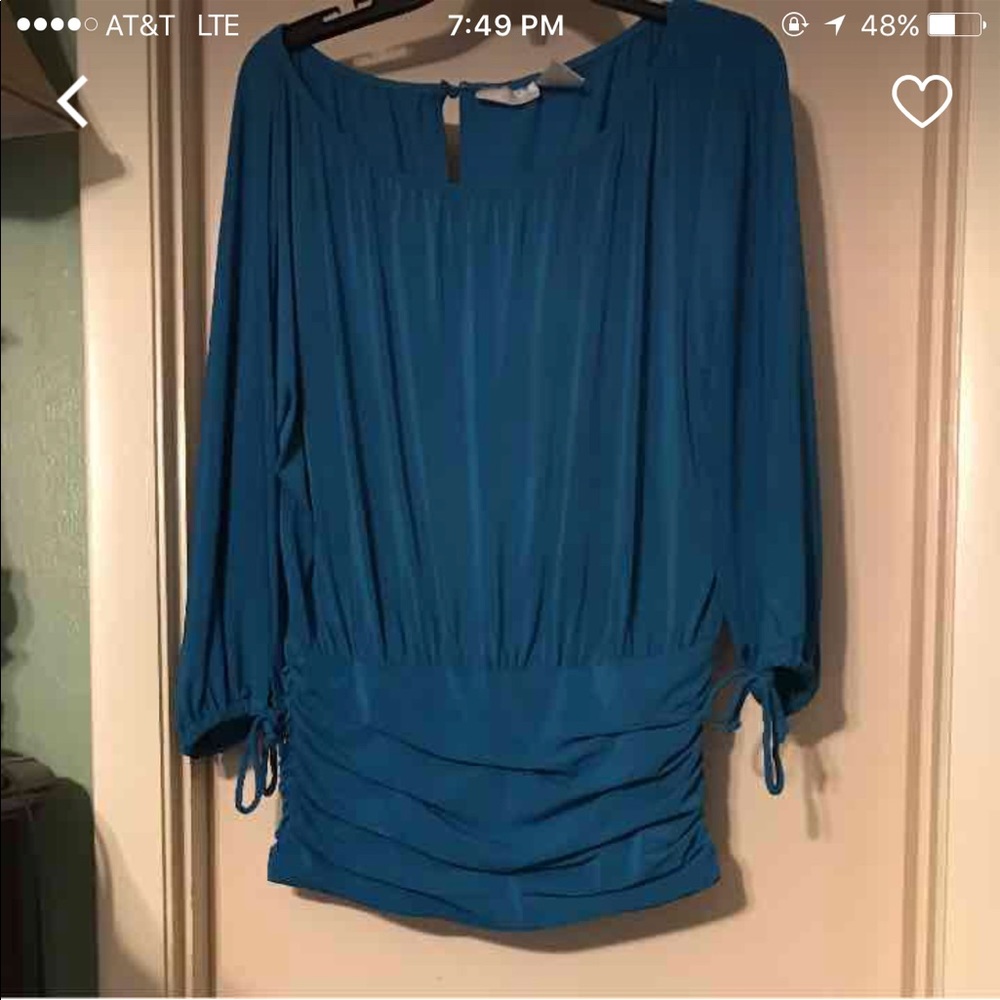 Turquoise blouse