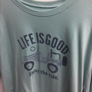 Life is good jeep t shirt