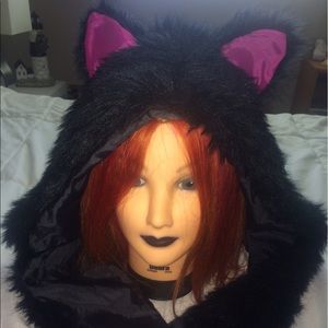 Black Cat Animal Hood