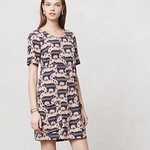Anthropologie Maeve Zola Bear Print Tunic Dress