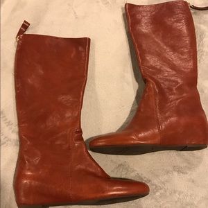 Nine West Myrtle Leather Riding Boots
