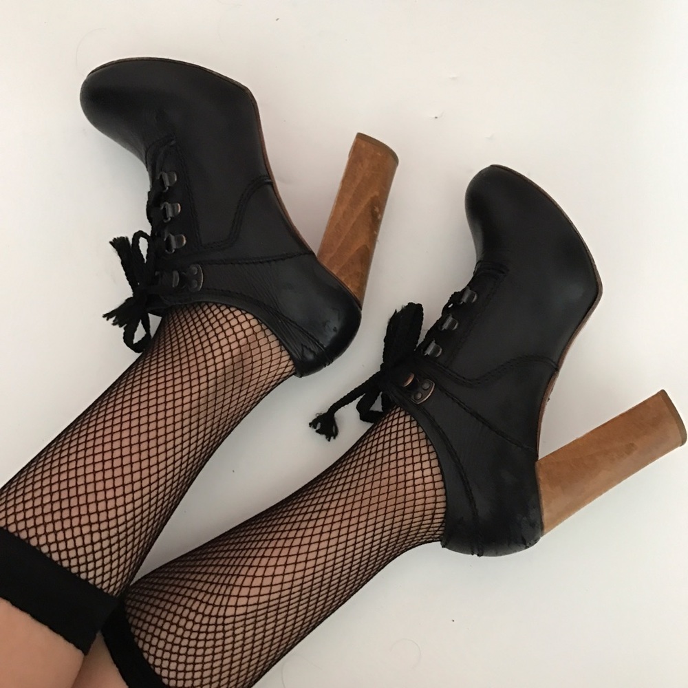 Chloe Silverado ankle black boots-FIRM PRICE