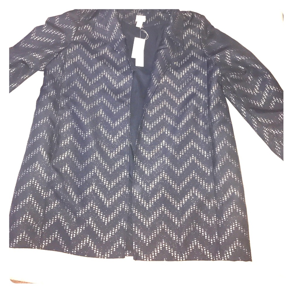 Blue and Gold Over Coat with Pockets