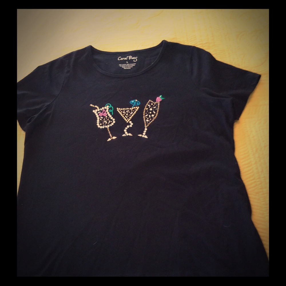 Festive Black T-Shirt.