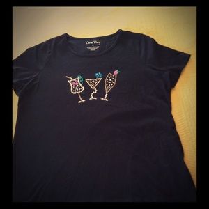 Festive Black T-Shirt.