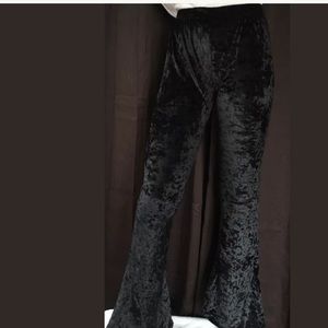 Crushed Velvet stretch Bell Bottoms NWOT