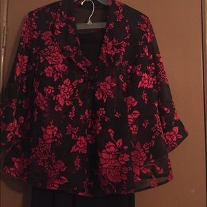 Three piece Palazzo Pantsuit