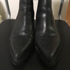Steve Madden Black Leather Booties
