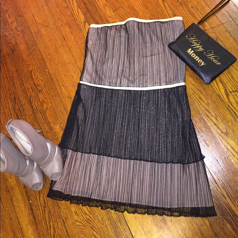 Mesh strapless Dress.. worn once 🌟