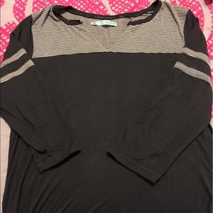 Maurices Gray Football Tee Size Large