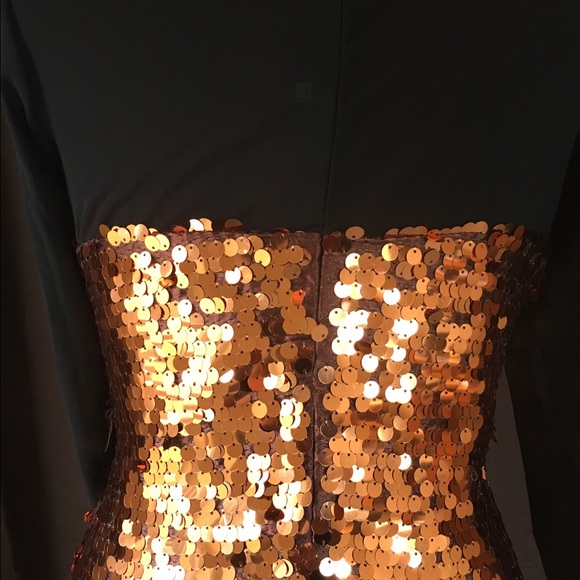 Large Mesh Illusion Sequin Bodycon Mini Dress - Picture 3 of 3