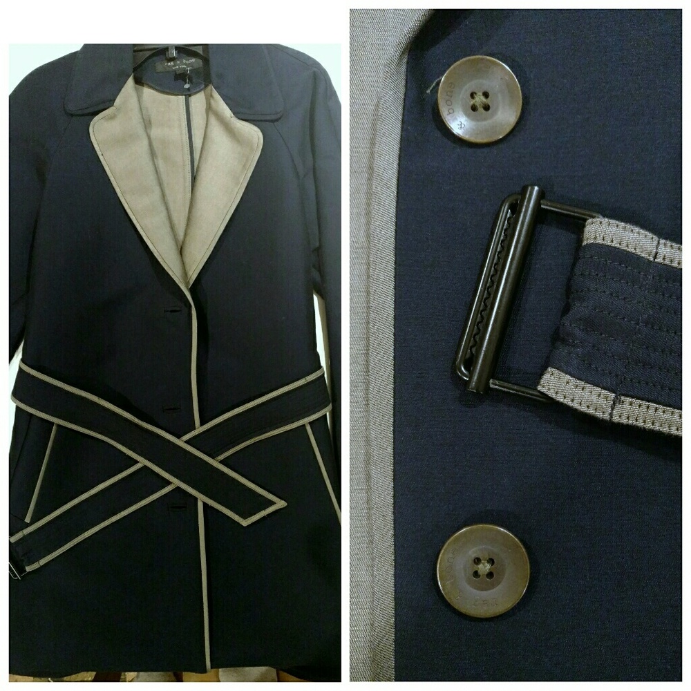 ✖SOLD✖rag & bone Clayton Trench Coat Jacket - Picture 3 of 6