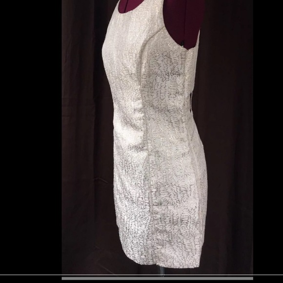 Mustard Seed sz M Metallic Cage Back Sheath Dress - Picture 3 of 4