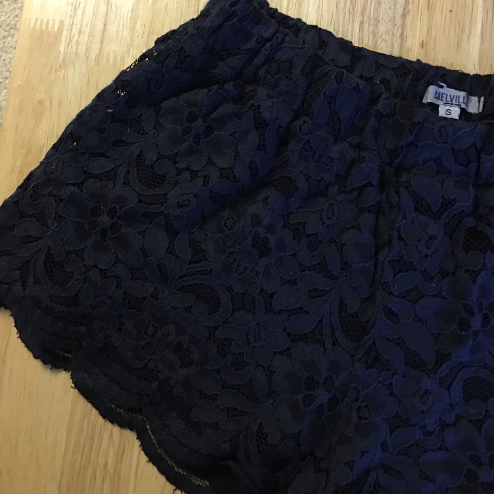 Brandy Melville black floral shorts