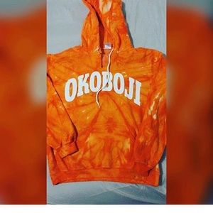 Orange Tye Dye Hoodie